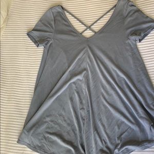 Green Envelope XS Blue Criss Cross Back Shirt